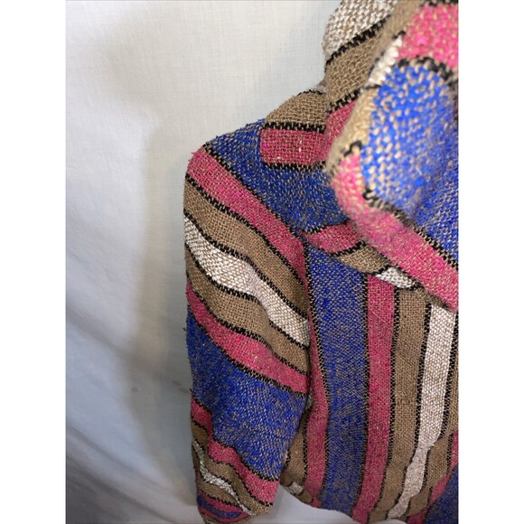 El Paso Saddle Blanket Co. Men’s Comfort Hoodie Size Large Blue Beige Colorblock - Picture 11 of 12